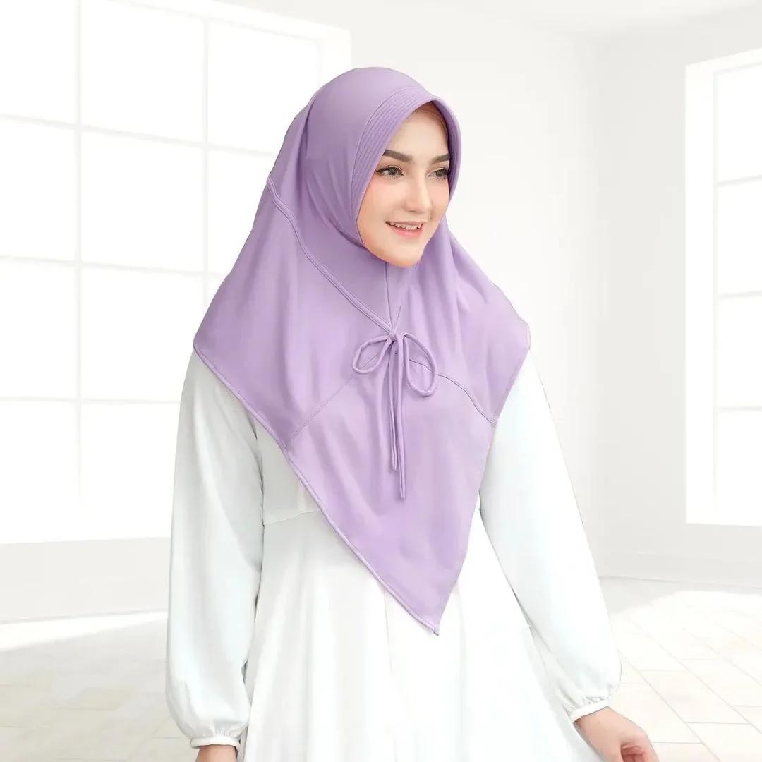 

Рамадан мгновенный хиджаб женский мусульманский шарф цепочка платок обертывания эластичный головной убор шея шали Амира исламская молитва хиджабы тюрбан