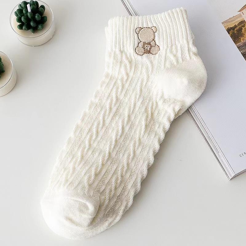 Boat Socks Spring and Summer White Short Socks, Low-top Shallow-mouth Invisible Socks, Thin Breathable Socks, Women's Socks