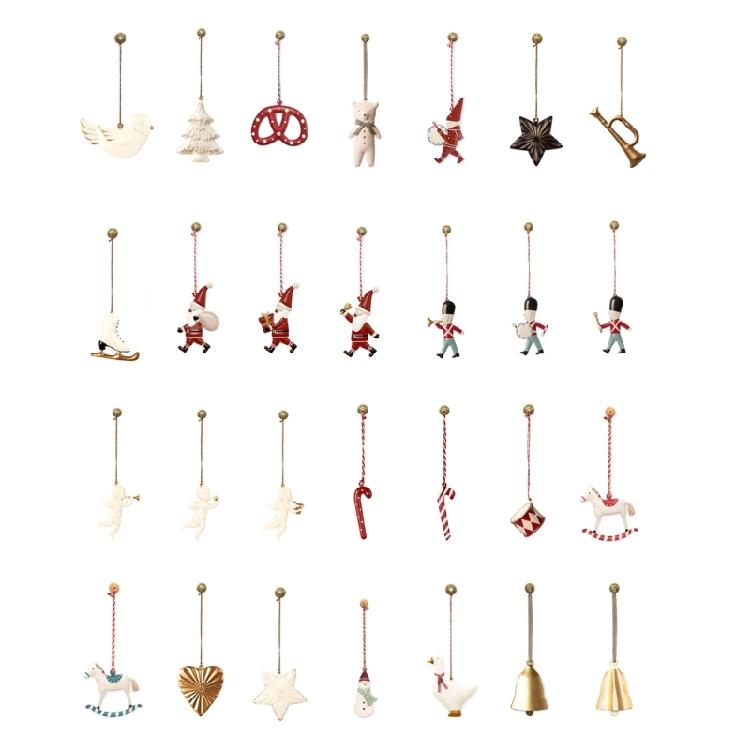Delicate Iron Christmas Tree Hangers Scandinavian Style Holiday Decors For Indoor Festival Atmosphere