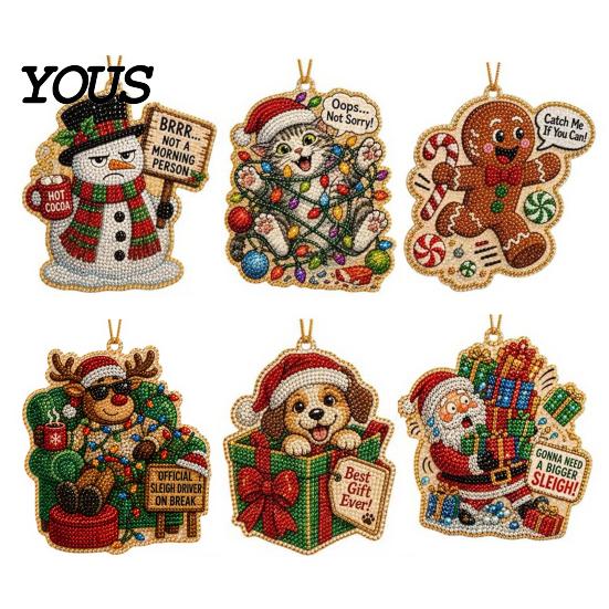 Creative Gifts for Craft Lovers Christmas Hanging Faux Pearl Art Kit Adult, DIY Bead Decorative Beads Crafts Painting Ornament, Handmade Holiday