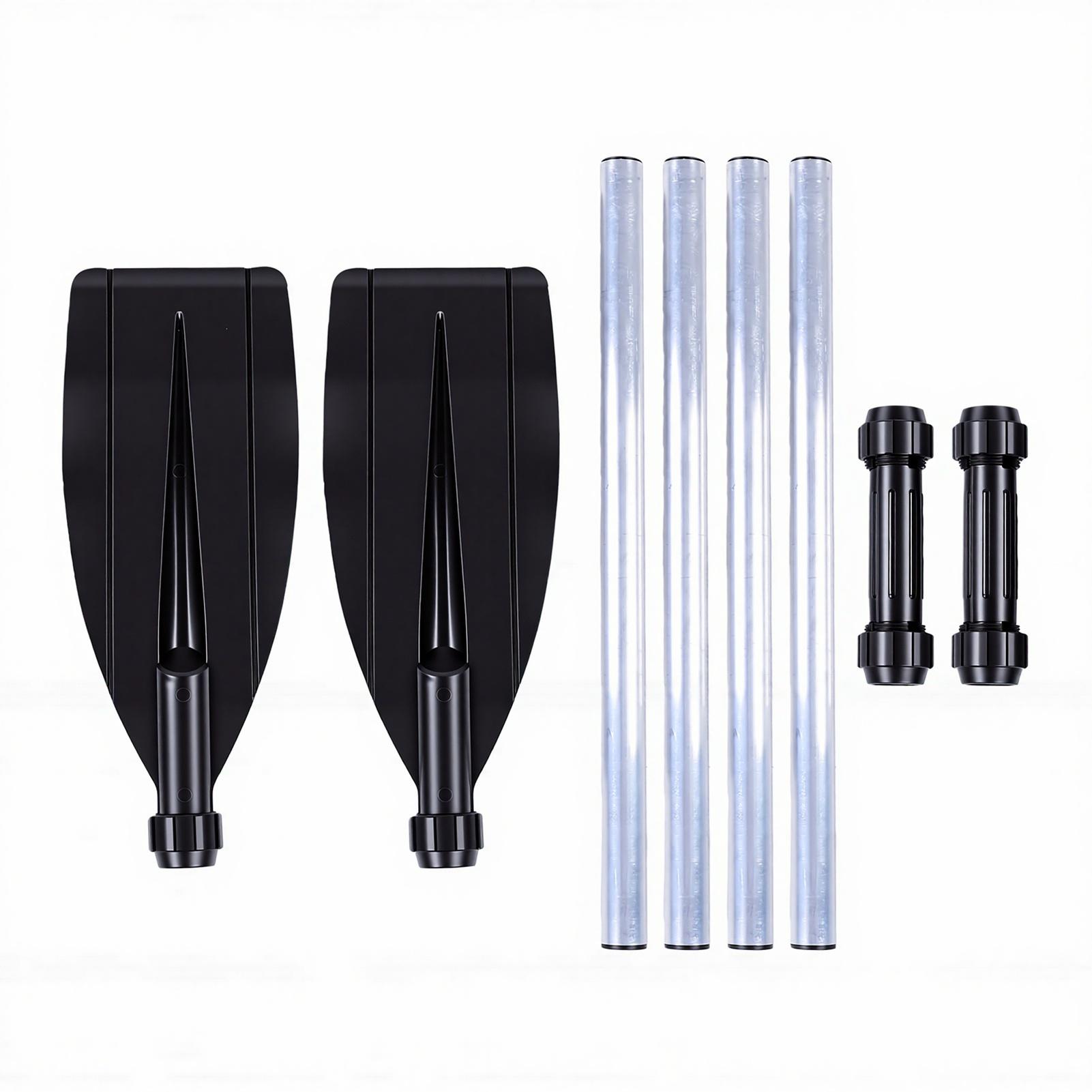 Kaisai 2Pcs Boat Paddles Canoe Oar Convertible High Toughness Aluminum Alloy Kayak Paddle For Boat Canoes Detachable