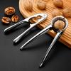 Stainless Steel Manual Nut Cracker Kitchen Gadgets High Quality Walnut Opener 2 Styles with Non-slip Handle for Household