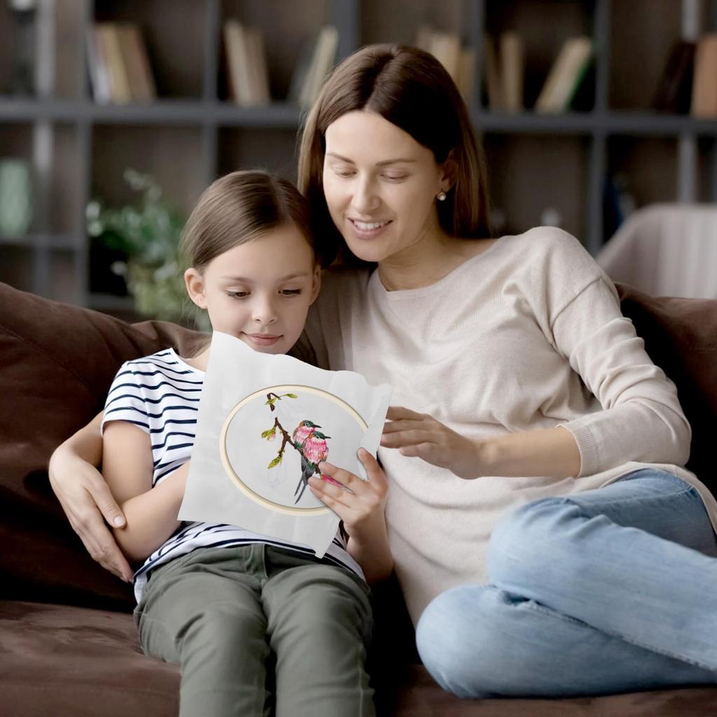 4 sady vyšívání Praktická sada pro šití Křížový steh pro vlastní potřebu Základní sada vyšívání se vzory a pokyny