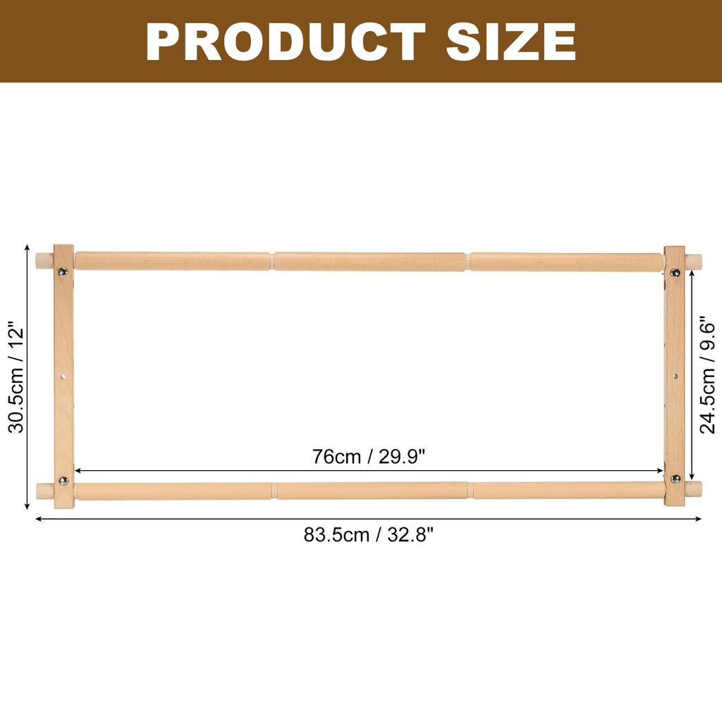 Rám pro vyšívání gobelínů z bukového dřeva, Rám pro křížkovou výšivku, Držák na rám pro křížkovou výšivku, Rám pro jehlovou výšivku, Rám pro křížkovou výšivku