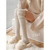 Autumn and Winter Rice White Knee Stockings Women's New Outer Thigh Socks Japanese Splicing High Stockings Stacking Socks