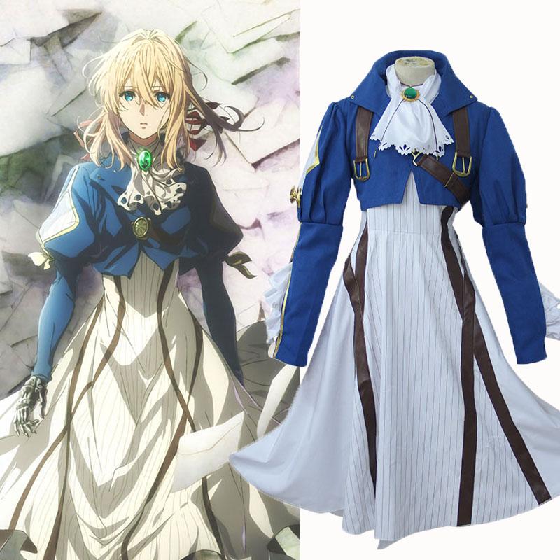 Violet Evergarden Cosplay Costume Auto Memories Doll Outfit Fancy Set Dress