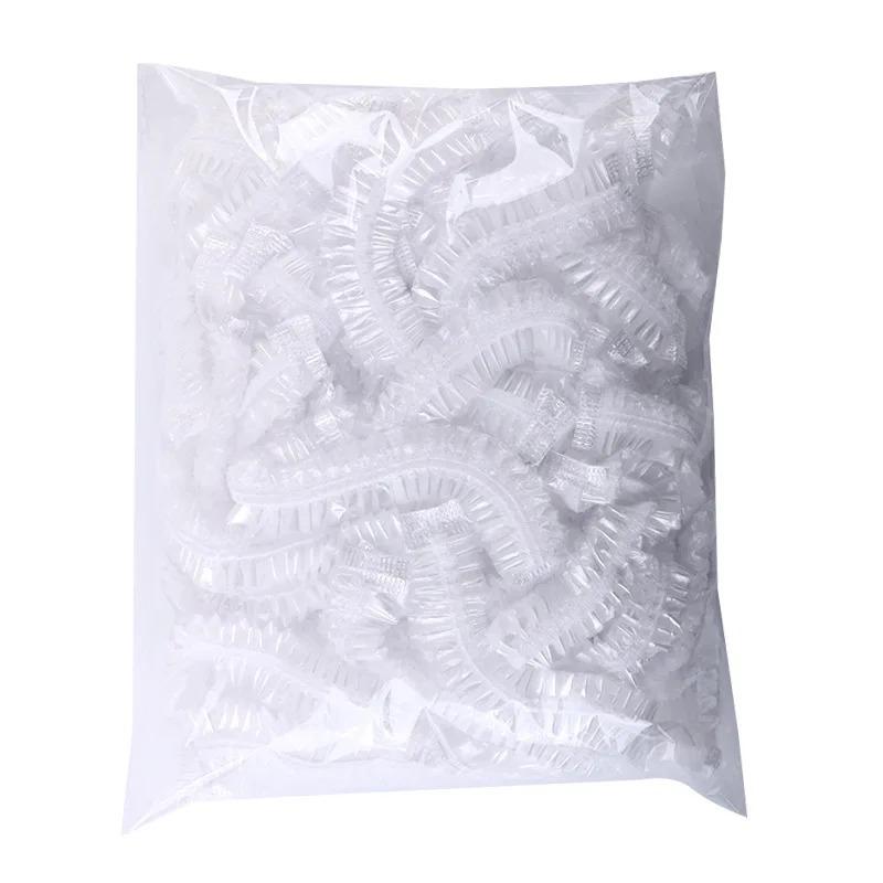 100 Pcs Elastic Food Covers Disposable Food Grade Plastic Stretchable Lids for Refrigerator Fresh Keeping Fruits Vegetables