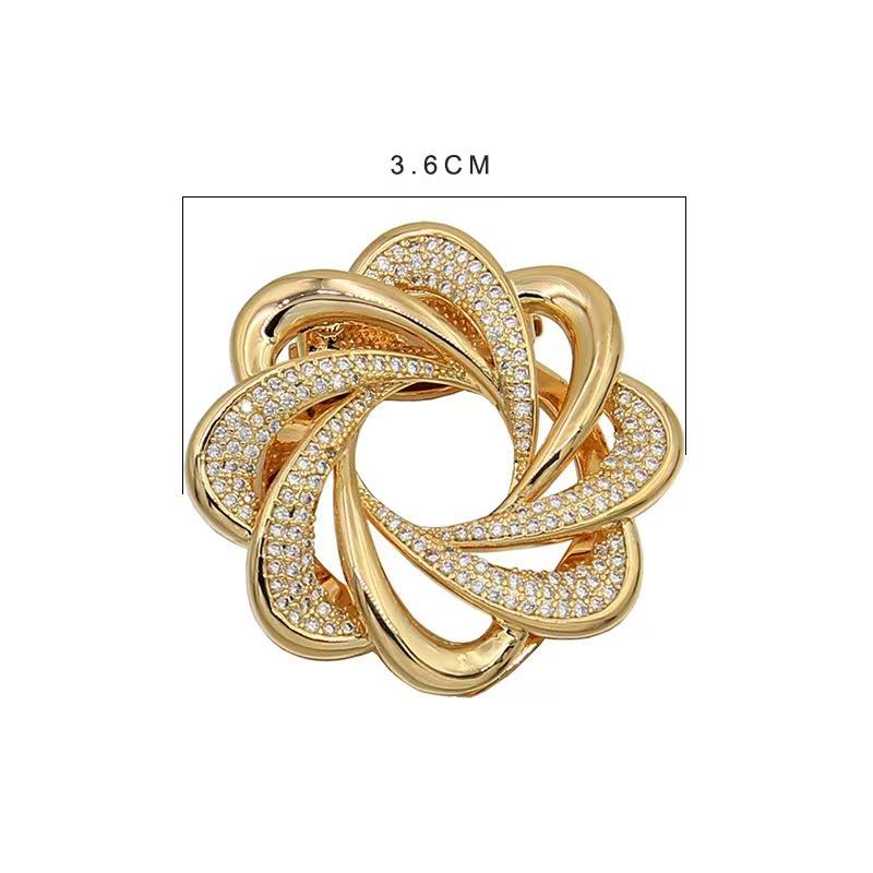 Luxury Silk Scarf Brooch & Knotting Buckle - Women s High-Grade Corsage Pin Accessory