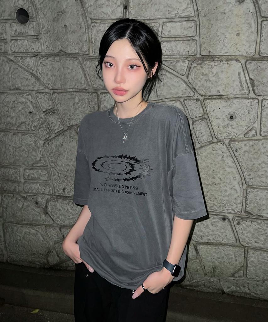 IDWS Swift Symbol Dying T-Shirt Gray