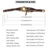JewelryWe Wristwatch Bracelet Leather Watch Antique Style Braided
