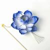 Ancient Style DIY Lotus Lamp Material Kit Portable Handmade Hand-Held LED Light Elegant Design Festive Decor