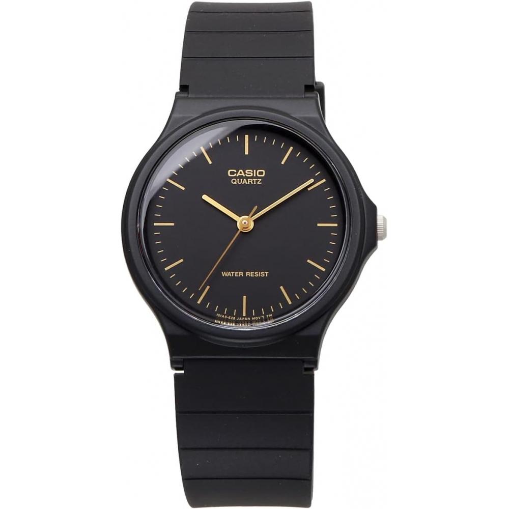 Casio Analog Watch Unisex Black Gold Mq 24 1el
