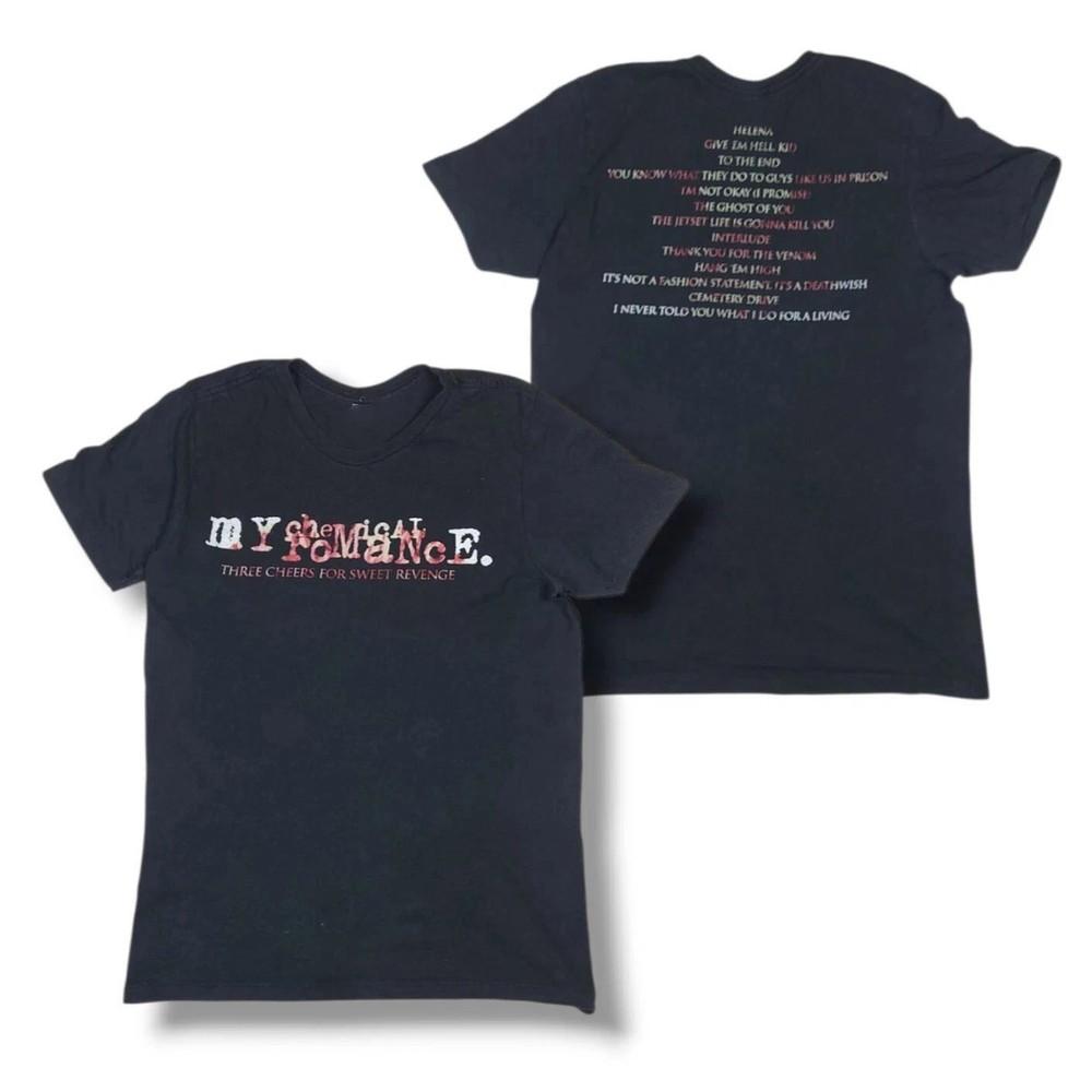 My Chemical Romance T-Shirt Reprint Three Cheers For Sweet Revenge Album S-4XL Unisex T-Shirt XXXXL