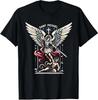 Saint Michael The Archangel Catholic Video Game T-Shirt Made In USA