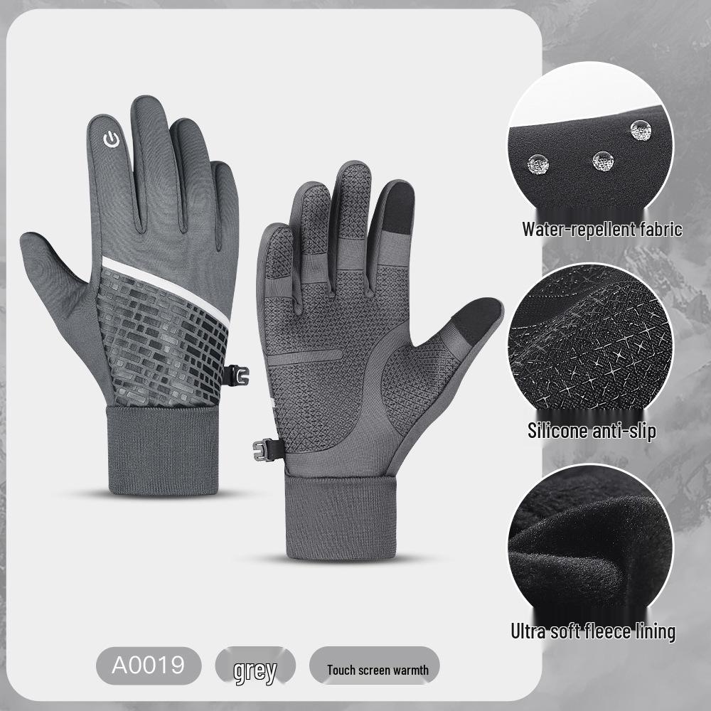 Men's & Women's Touchscreen Winter Cycling Gloves: Windproof, Fleece-Lined, Ski-Ready