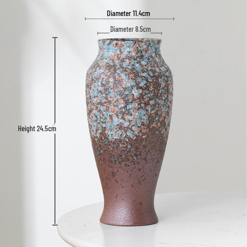 Nordic Minimalist Ceramic Vase for Dried Flowers and Hydroponics