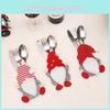 Cartoon Faceless Doll Cutlery Set Festive Christmas Table And Kitchen Decoration Props