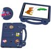 Case for iPad 9.7" 2018/2017 (6th/5th Gen.) / Pro 9.7" 2016, Cute Patterns, with Stand, Navy Blue