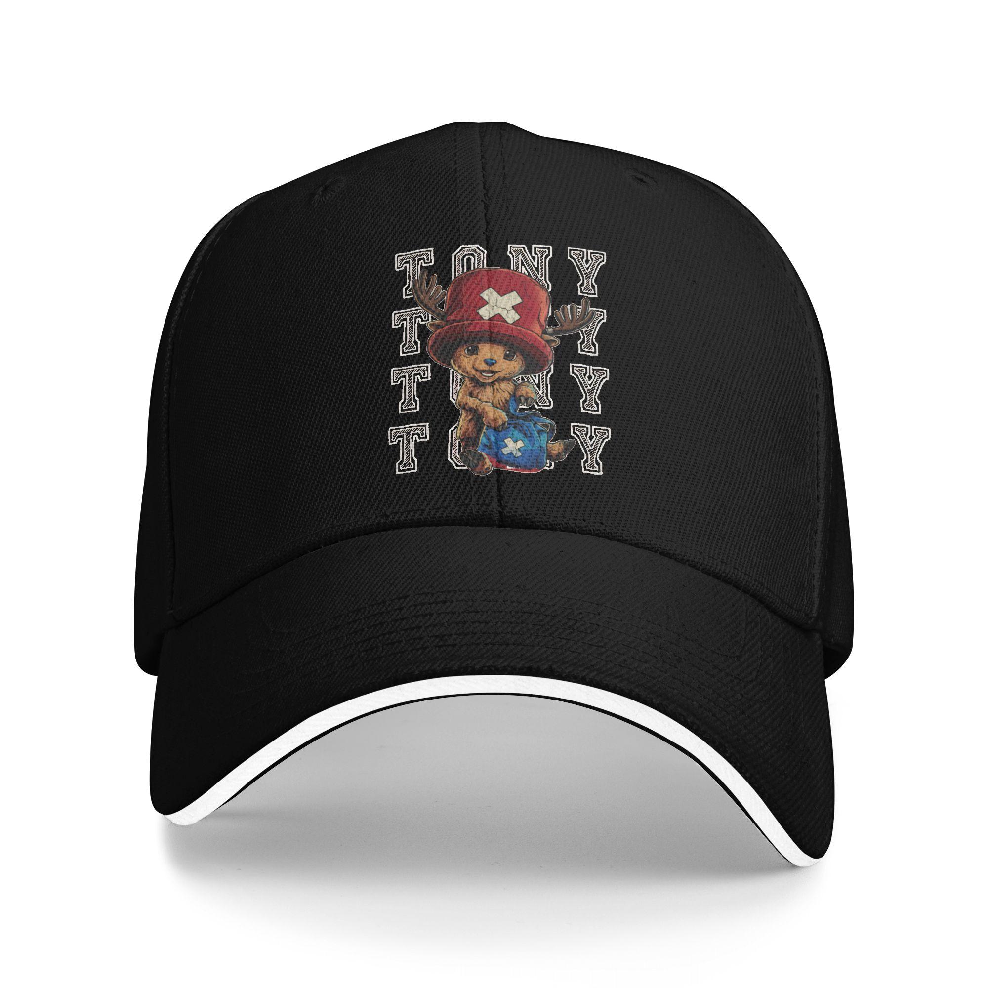 

One Piece 2 Tony Tony Chopper Pirate Doctor Baseball Caps Hip Hop Sandwich Cap Unisex Style Adjustable Caps Hat Activities One Size чёрный