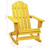 vidaXL Adirondack-Schaukelstuhl Massivholz Tanne Gelb