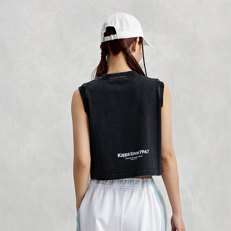 Kappa Women s Retro Logo Cotton Sleeveless Vest L