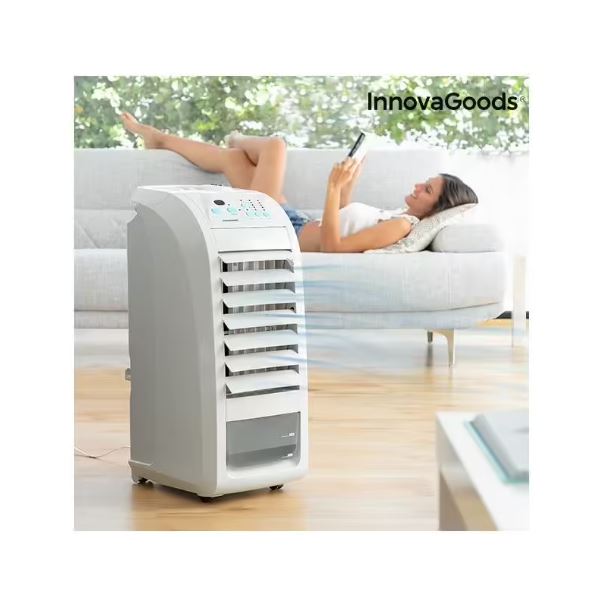 Портативный испарительный вентилятор-кондиционер InnovaGoods 4,5 л 70 Вт серый
