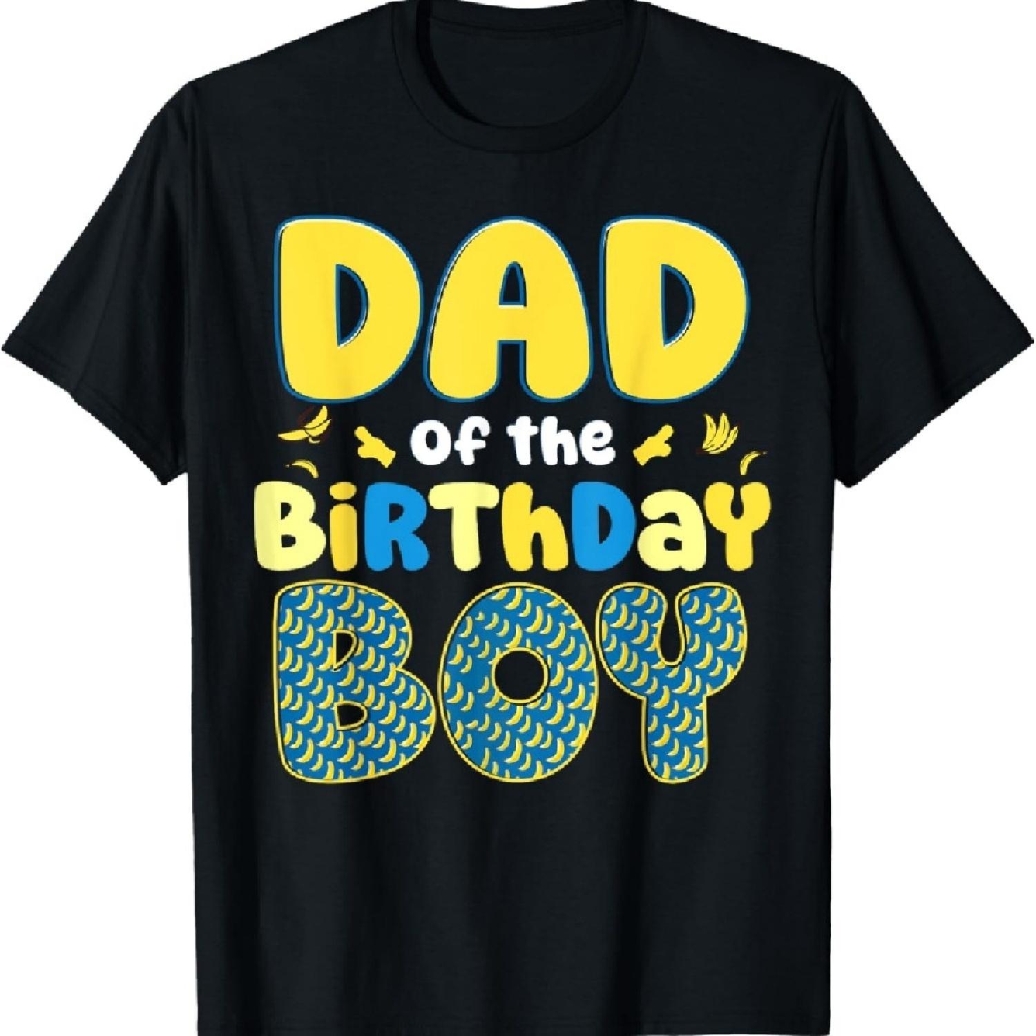 

Dad Of The Birthday Boy Funny Fruit Family Party T-Shirt S