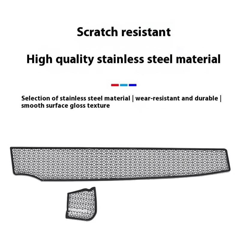 For BMW 5Series i5G60 2PCS Set Car Front Water Drain Cover Engine Front Drain Cover Windshield Anti Blocking Protective Stickers