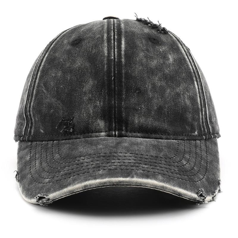 Vintage Style Cotton Baseball Cap With Sun Protection For Outdoor Activities