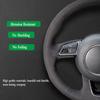 Braid Car Steering Wheel Cover For Honda Civic Old Civic (3-Spoke)  2006-2011 Suede Leather Steering Wrap Car Accessories GI7