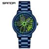 Sanda Men's 360° Rotating Dial Quartz Wristwatch - Casual Fashion Wheel Series