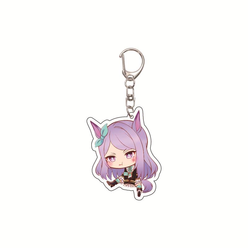6CM Cute Anime Pretty Derby Shuttle Mejiro Mcqueen Symboli Rudolf Kawaii Acrylic Keychain Game Jewelry Cosplay Props