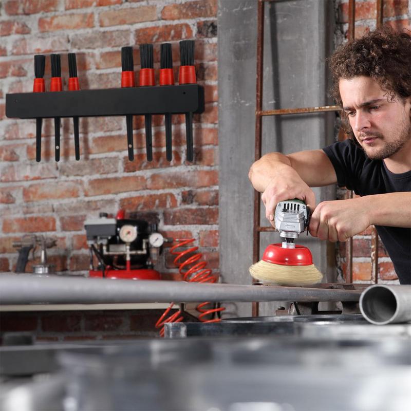 For All Detailing Brushes Car Detailing Brush Holder Detail Brush Holder Rack For 10 Brushes Auto Detailing Supplies Organizer