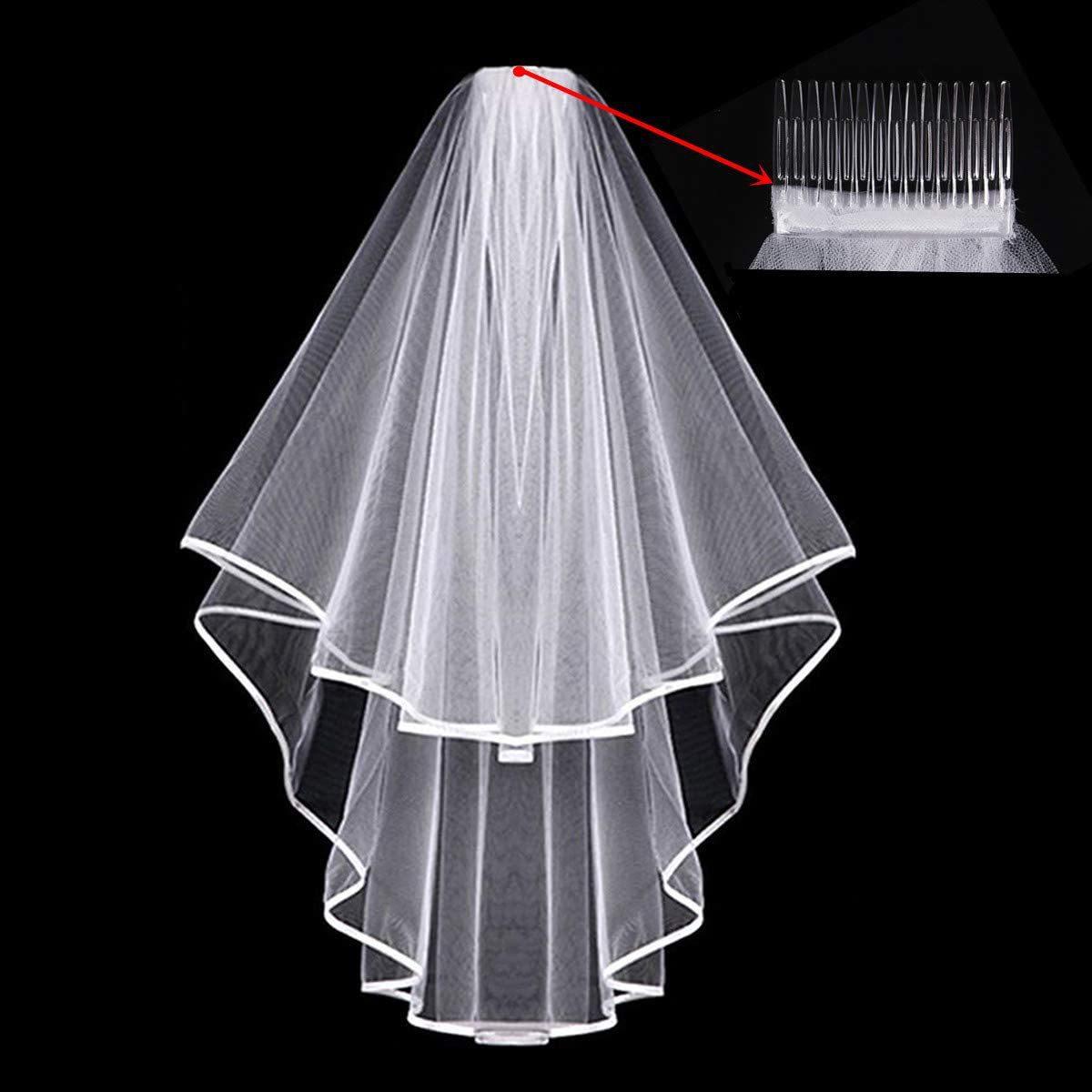 Factory Sale Fashion Bride Pearl Headband With Veil Women Wedding Veil Headband With Pearl Beads