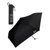 Wpc. IZA Mens All-Weather Umbrella Lightweight Slim BLACK 100 Light Blocking Rate UV Cut UPF 50+ Heat Shielding Sun EZA Folding 190g Stylish Plain
