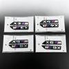 2Pcs 6.8cm for BMW M Power X1 X2 X3 X4 X5 X6  Car Fender Side Badge Emblem Black Sticker Logo Styling Decor Glossy Accessories msjk68