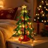 Handmade 3D Assemble-It-Yourself Christmas Tree Colorful Desktop Christmas Ornament Desktop Decor