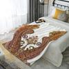 Paisley Pattern Blanket Microfiber Flannel Cover Blanket Bedroom Living Room Sofa Soft And Comfortable Home Decoration