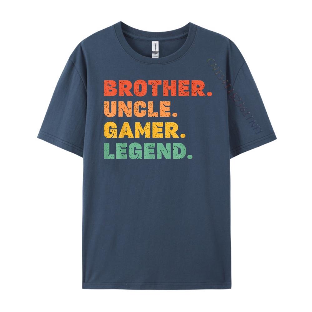 Funny Gamer Brother Uncle Gaming Legend Video Game Graphic T Shirts Men Cotton Men Shirts For Men Lovers Day