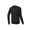 Fila Athletics Basic Simple Solid Color Round Neck Sports Knit Pullover Long Sleeve Sweatshirt Men Sweatshirt Deep-Black A11M242202FBK