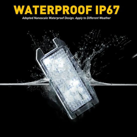 For 2014-Up Jeep Grand Cherokee White Full LED License Plate Lights Lamps OE-Fit