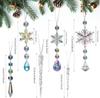 Christmas Tree Ornaments Snowflake Pendant Acrylic Crystal Ice Pick Decor for Hanging Crystal Ball Christmas Decoration