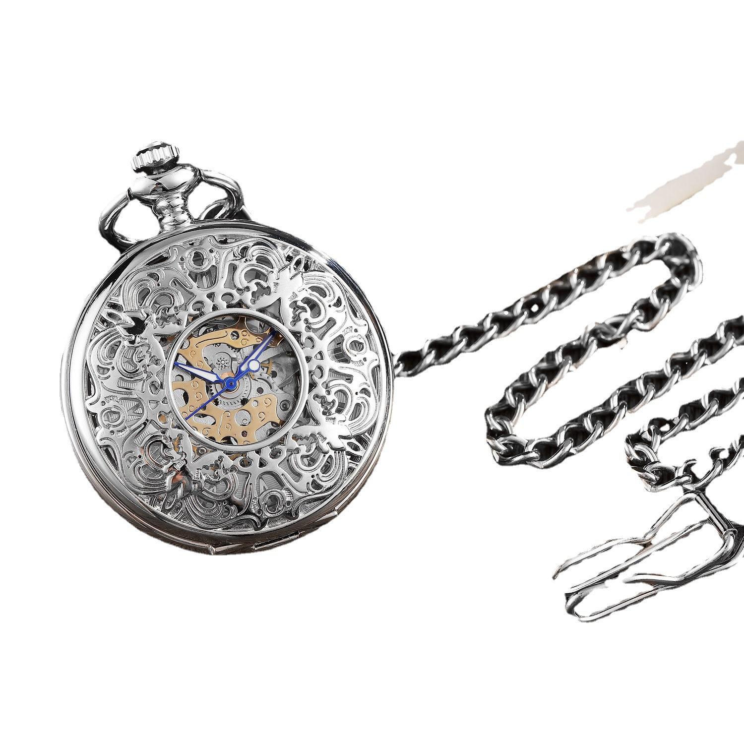 Автоматические механические карманные часы с откидной крышкой — фото 6