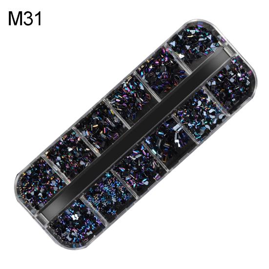 Sfaturi mixte pentru arta unghiilor DIY cu strasuri pentru decorare cu bile rotunde instrument de manichiura