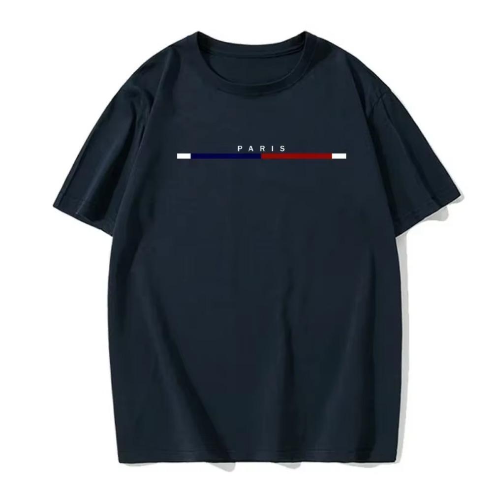 Summer Men's Casual Short-sleeved Round Neck Solid Color Casual Business Style Versatile T-shirt Men's Comfortable Summer Tops