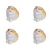 4Pcs/se Handicraft Cat Sculpture DIY Animal Statue Creative Simulation Kitten Ornaments  Desktop