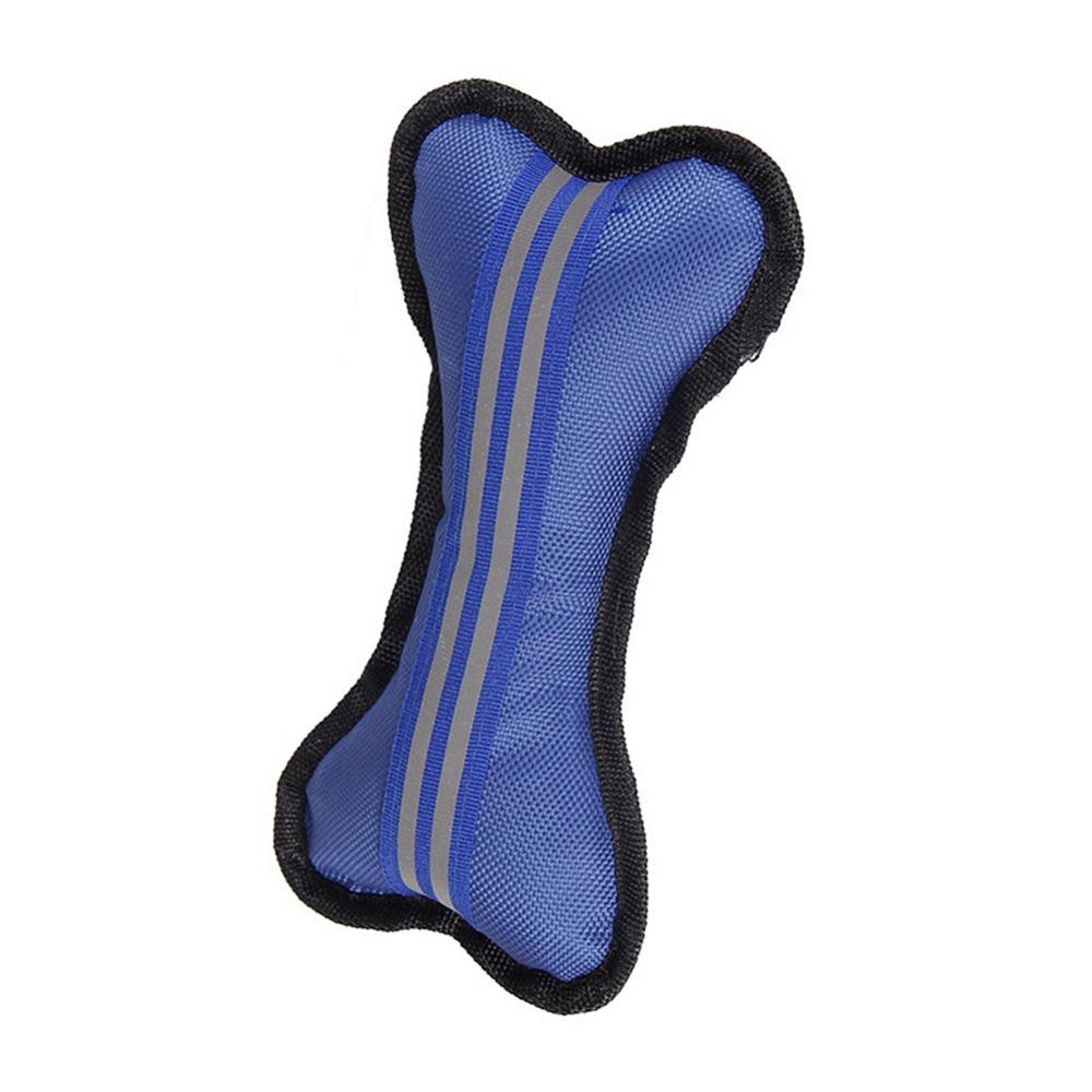 Bite Resistant Squeaky Chew Toy Oxford Cloth Stuffed Dog Toy Durable Bone Fabric Toy for Dogs Pets