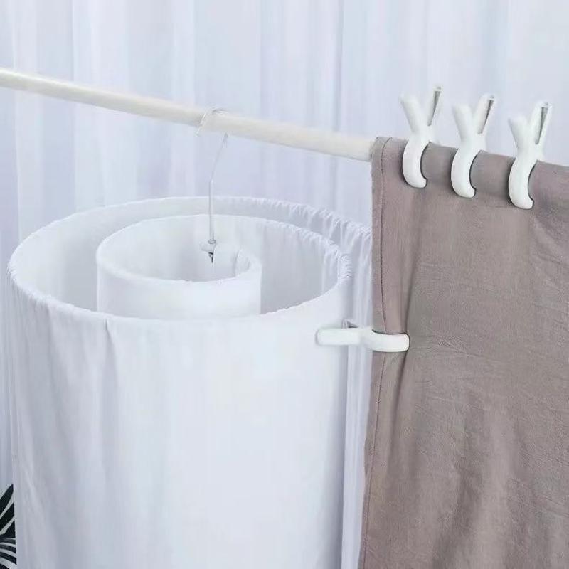 Non-slip Laundry Clips - Quilt Clips Plastic Clothespins for Bedding, Windproof Clothespins, Traceless Clips