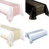 Plastic Disposable Table Decor for Party Tablecover Picnic Cloth Tablecloth Table Runner