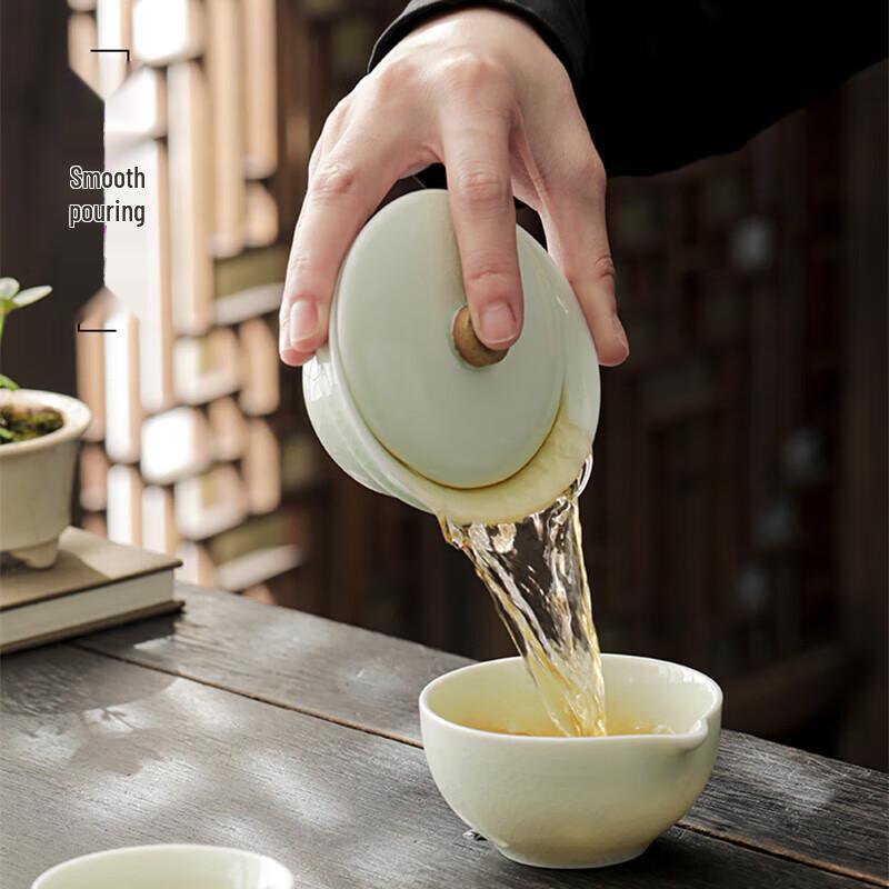 Zhi Zhe Jue Qi Ge Yao Portable Ceramic Tea Set
